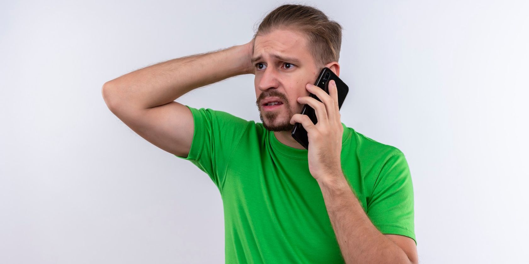 A man receiving a quid quo pro phone call