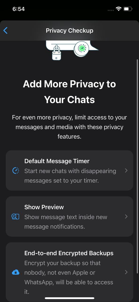 اضافه کردن حریم خصوصی بیشتر به ویژگی چت های خود در واتساپ