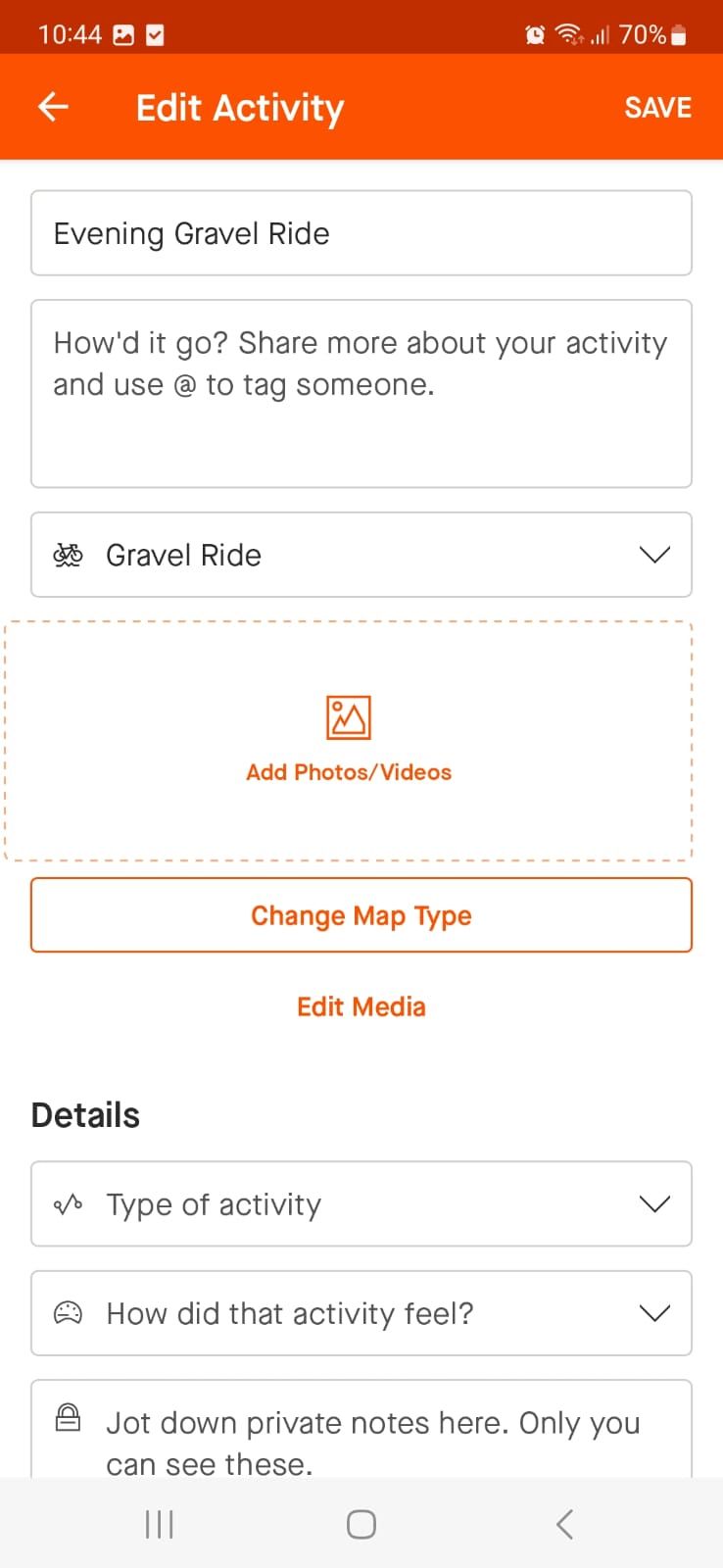 عکس ها و فیلم ها را به Strava اضافه کنید