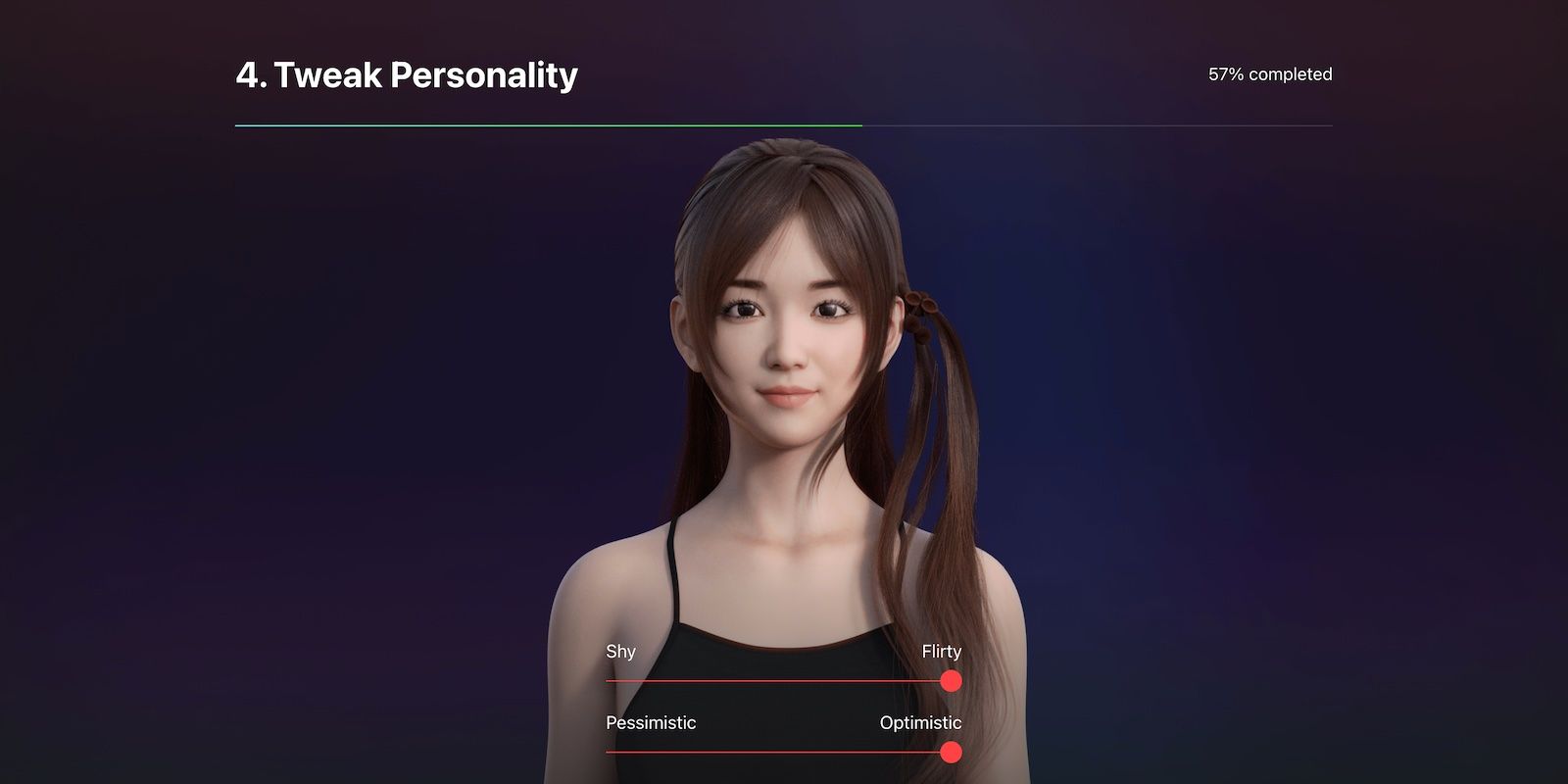 AI-Generated Virtual Girlfriend With Asian Features
