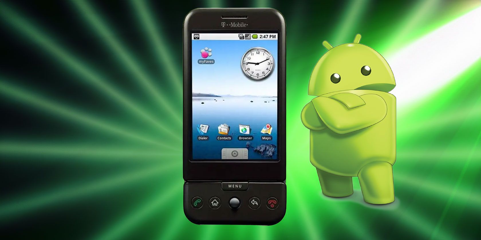 Android Phone and Android Mascot
