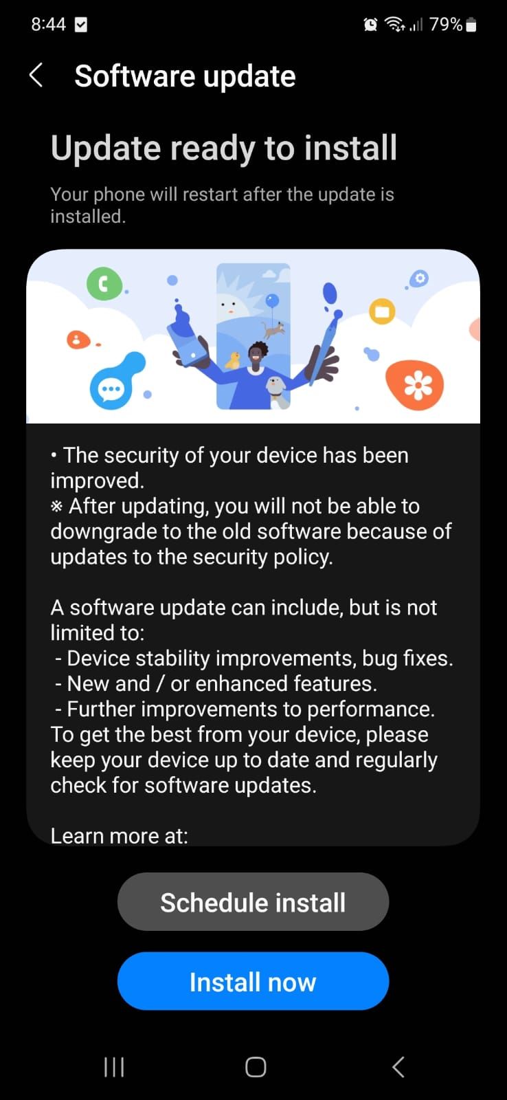 Schedule or install Android updates
