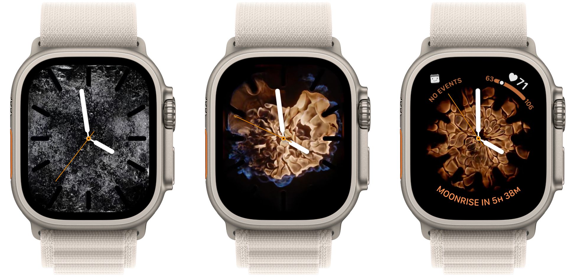 apple watch fire and water face