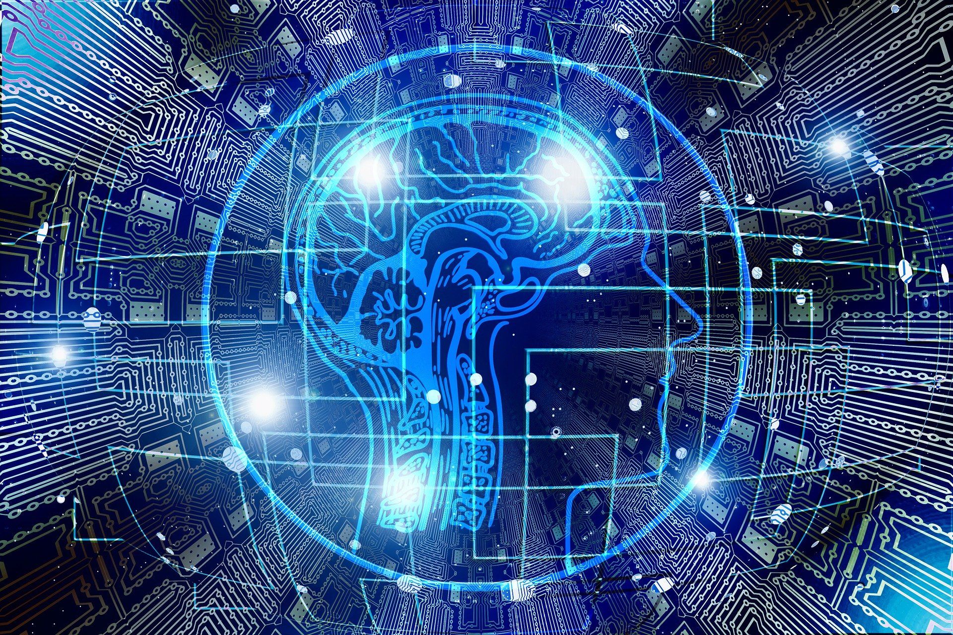 Artificial Intelligence Brain illustration