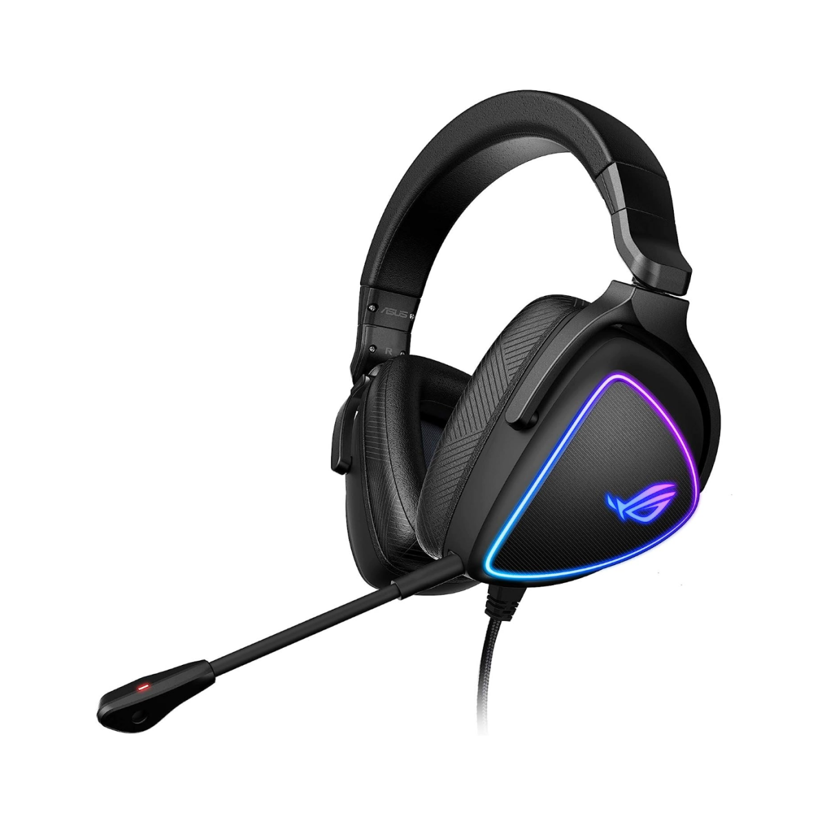An ASUS ROG Delta S Gaming Headset with USB-C