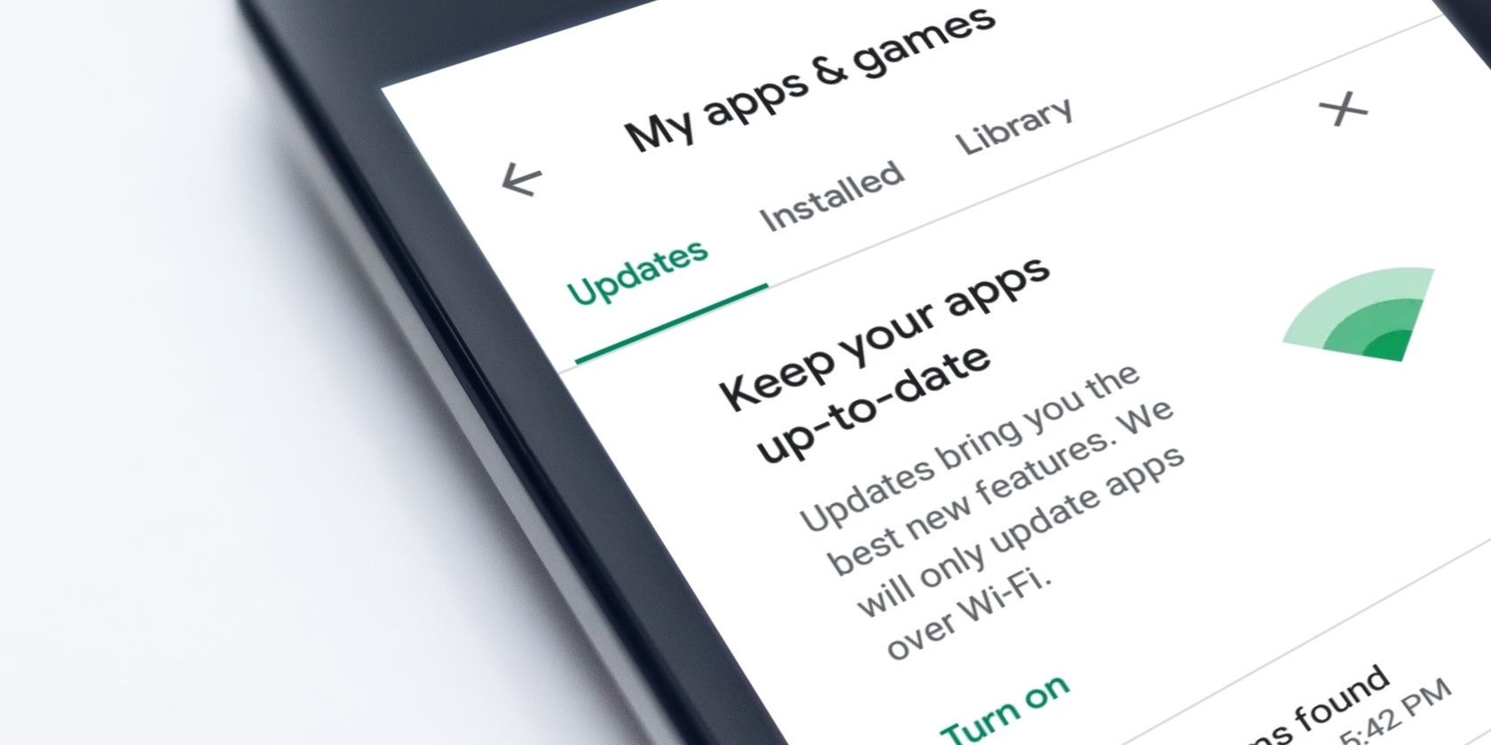 App updates on Google Play Store