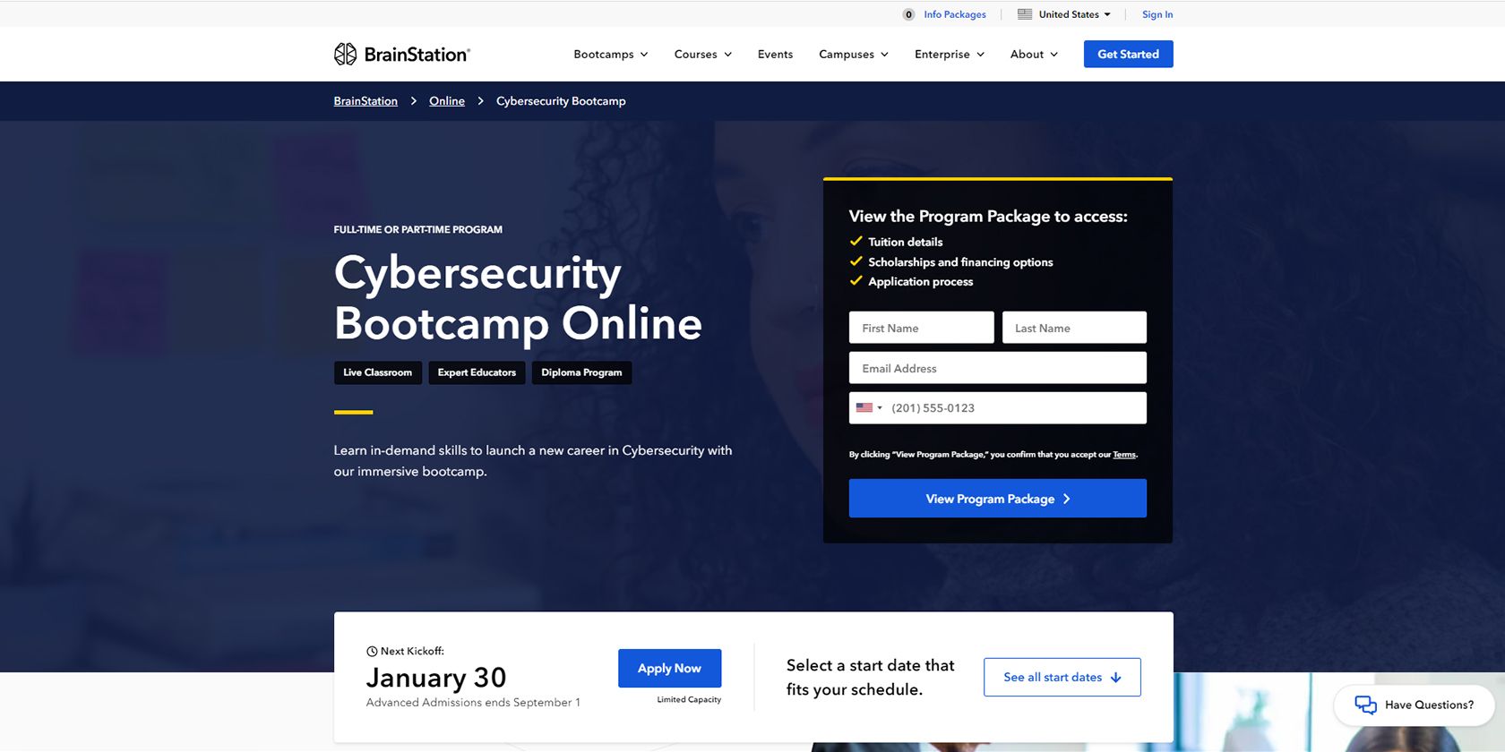 BrainStation's Cybersecurity Bootcamp