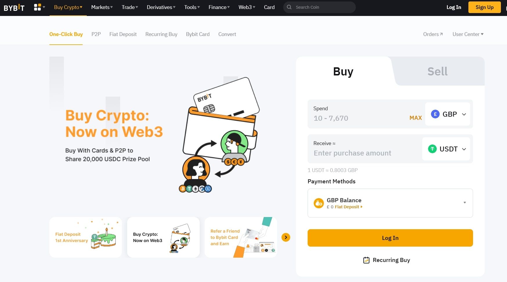 bybit website quick crypto buy section screenshot