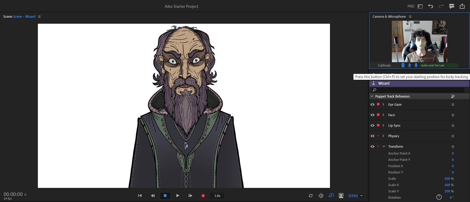 کالیبره کردن یک عروسک در Adobe Character Animator