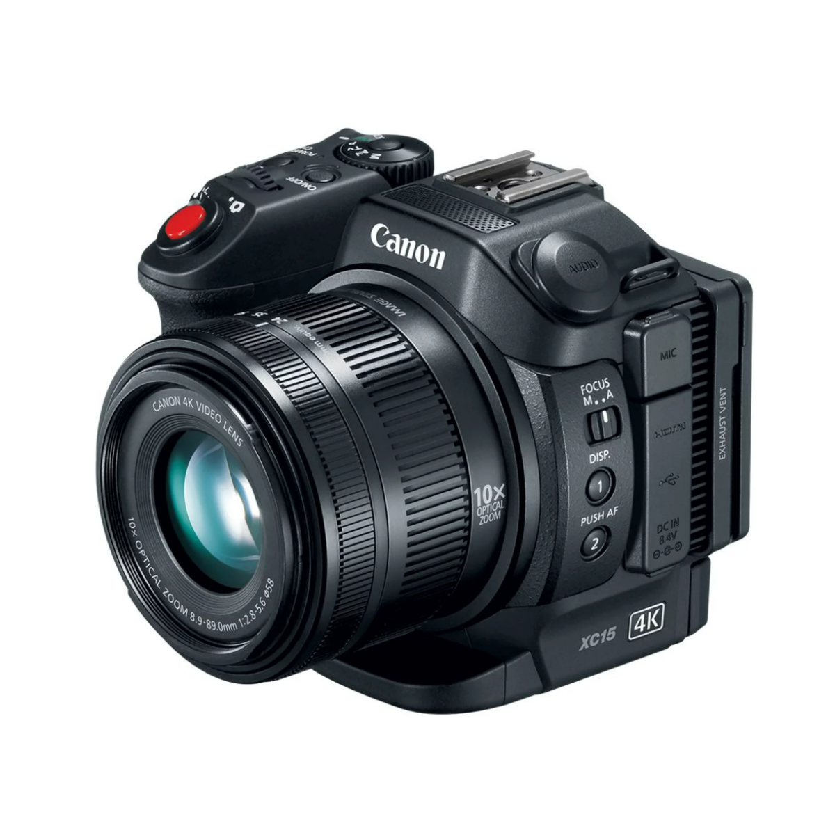 A Canon XC15 camcorder