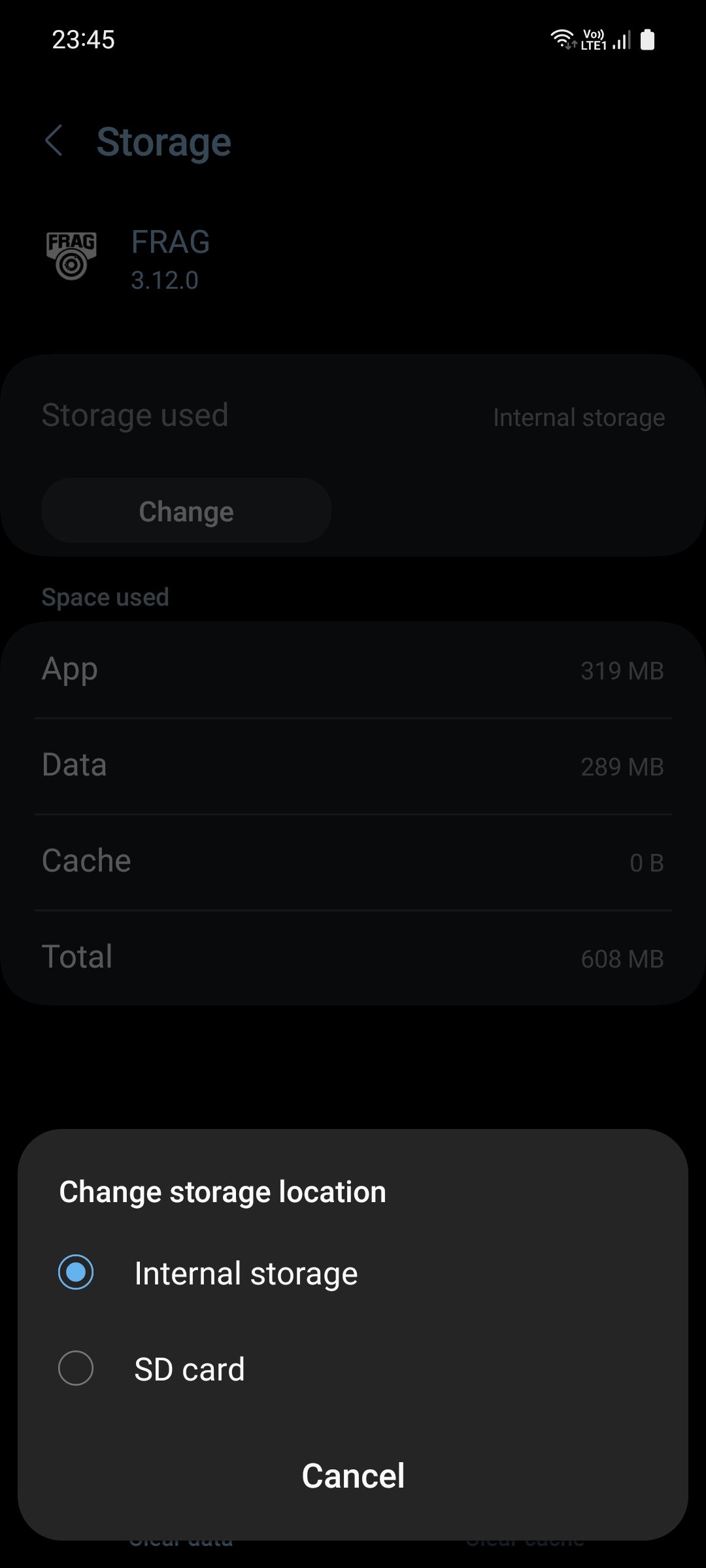 Change Android app storage location