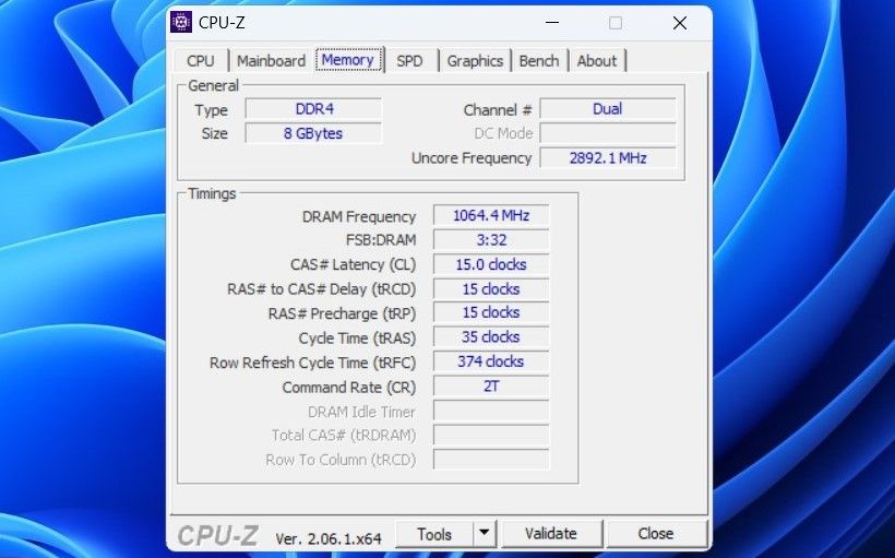 Проверьте тип памяти с помощью приложения CPU-Z