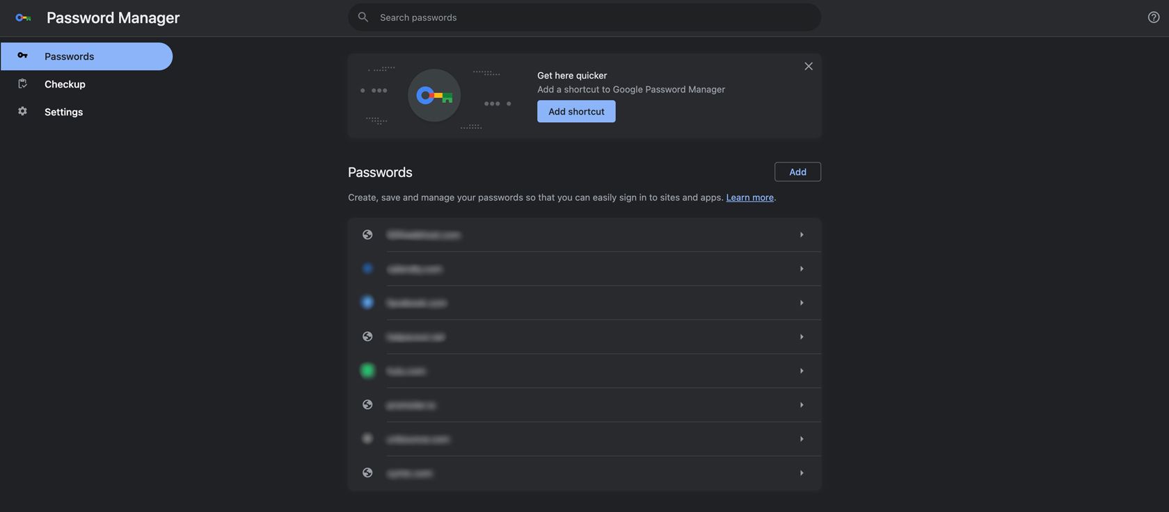 password manager in chrome