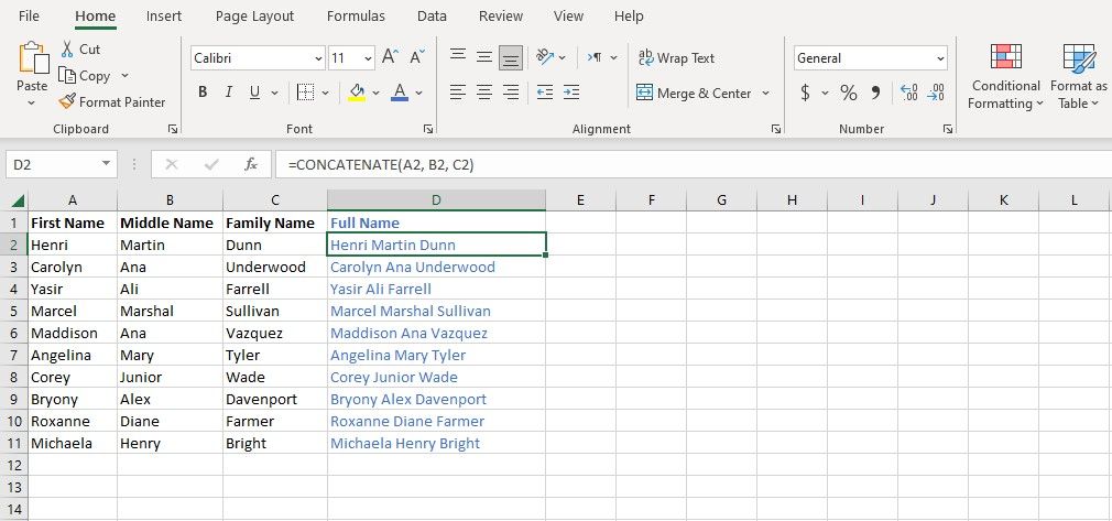 How to Use the CONCATENATE and CONCAT Functions to Join Text in Excel