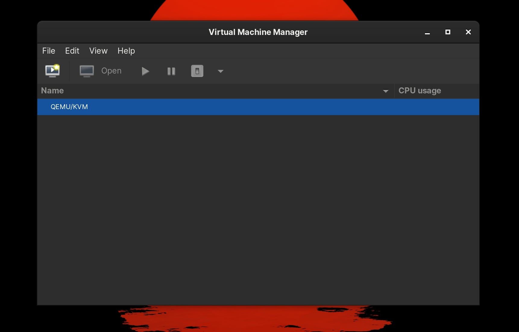 create a new kvm virtual machine