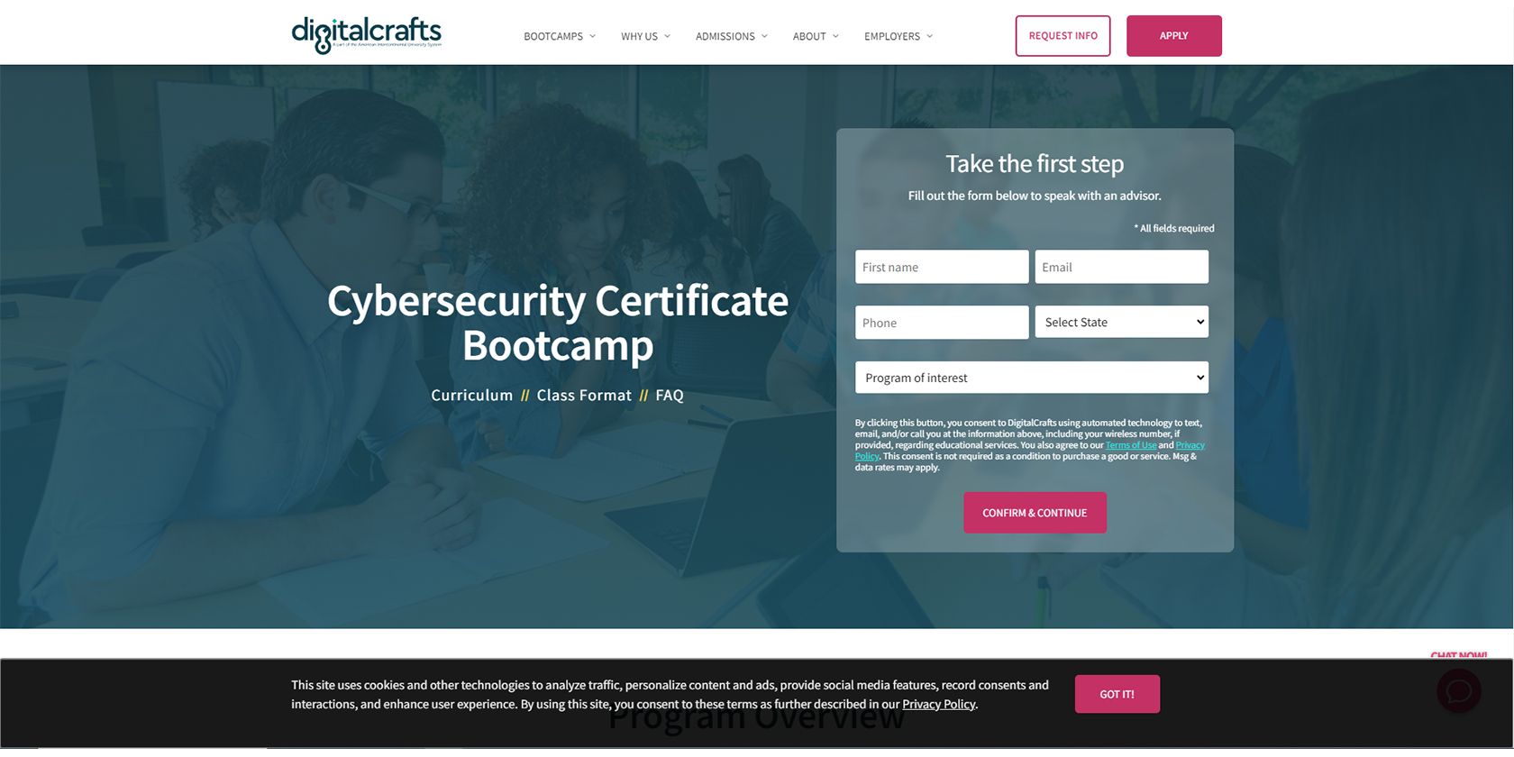 Digital Crafts' Cybersecurity Bootcamp