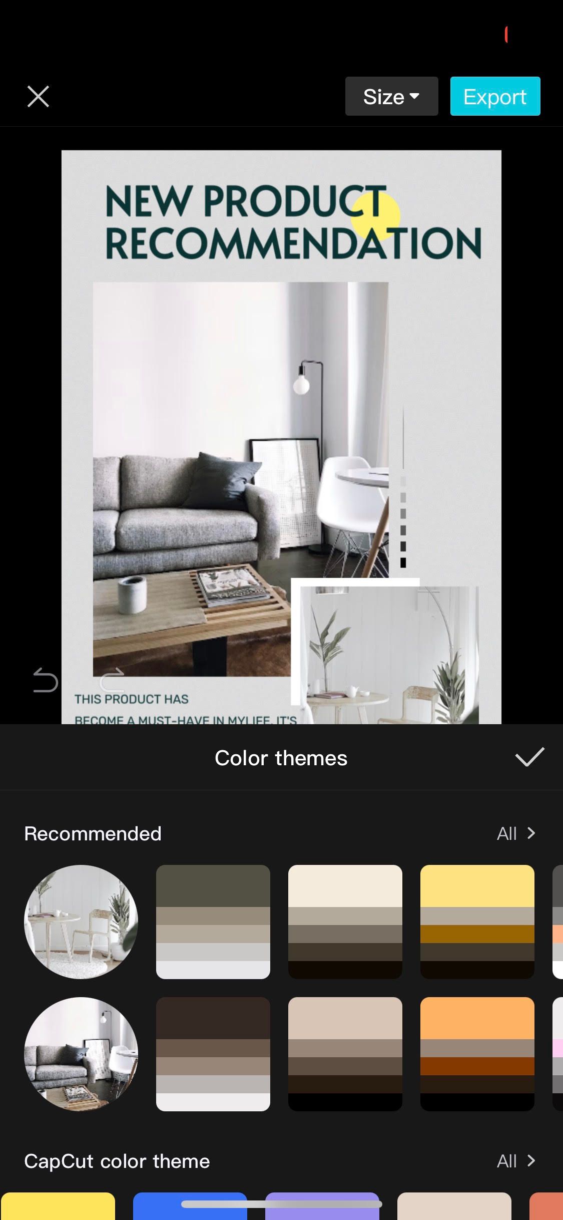 ویرایش حلقه در CapCut