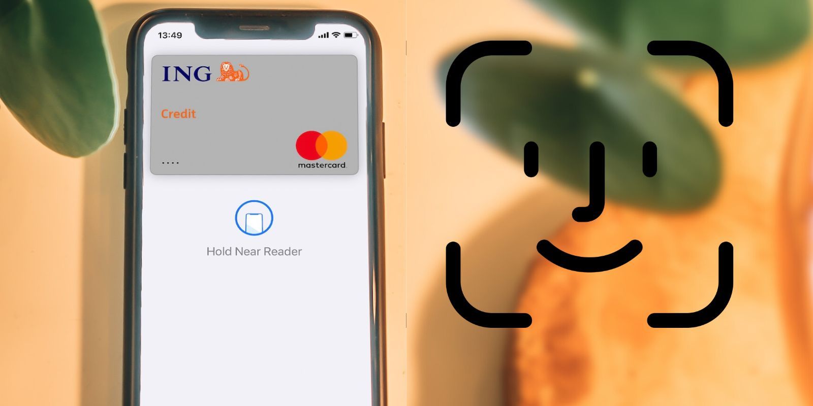 The Face ID Logo Beside App for Mobile Banking