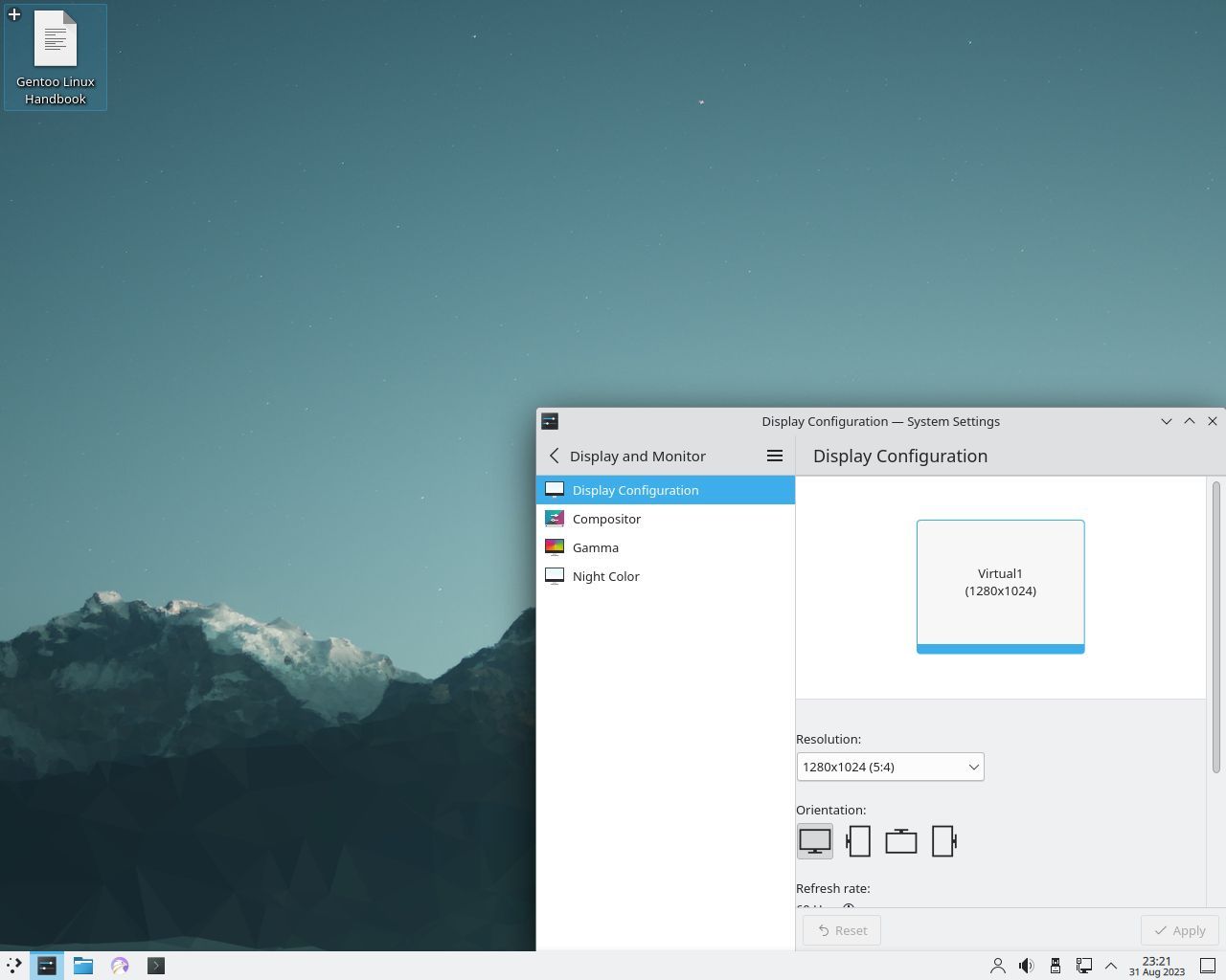 Desktop Gentoo