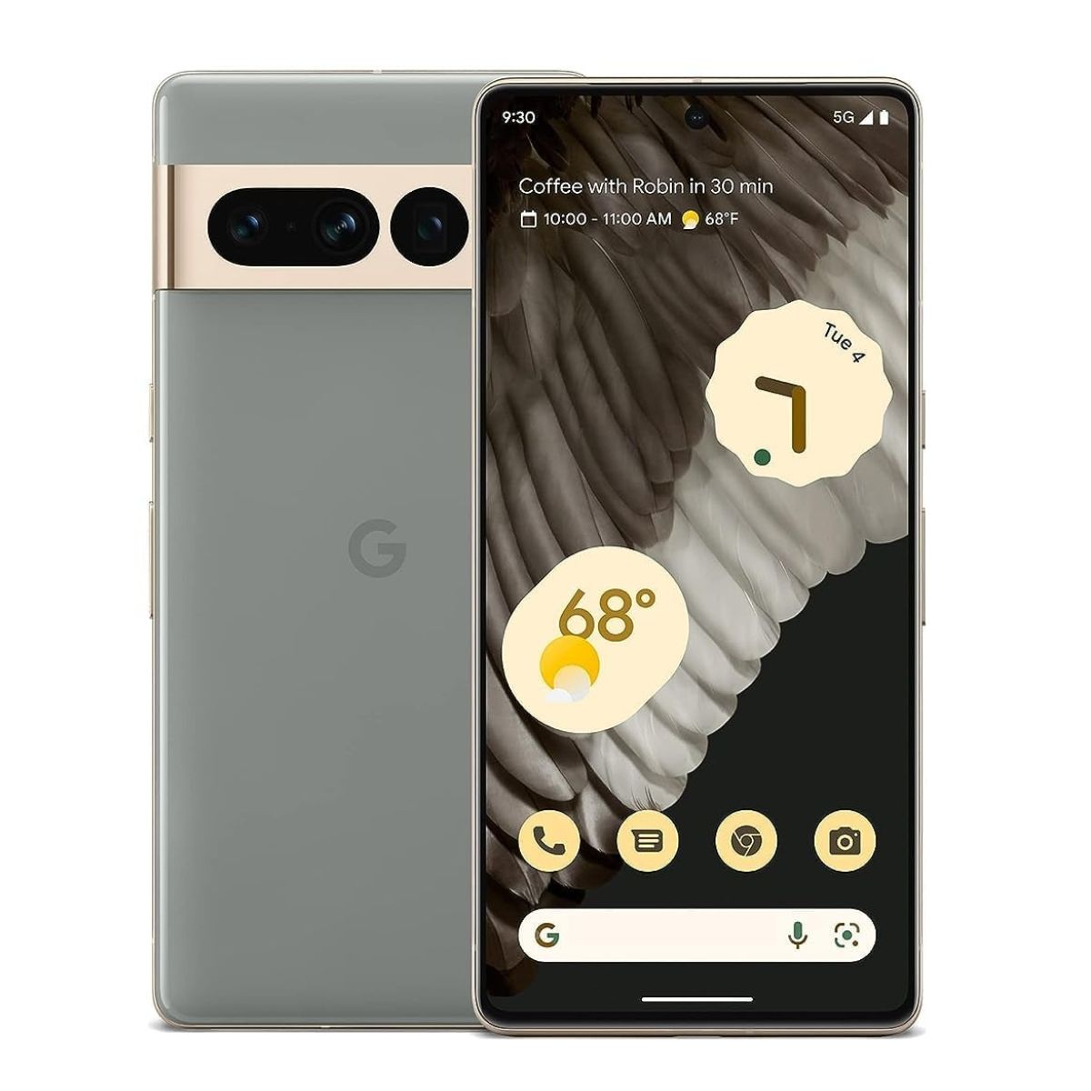 Image showing the front and back of the Pixel 7 Pro