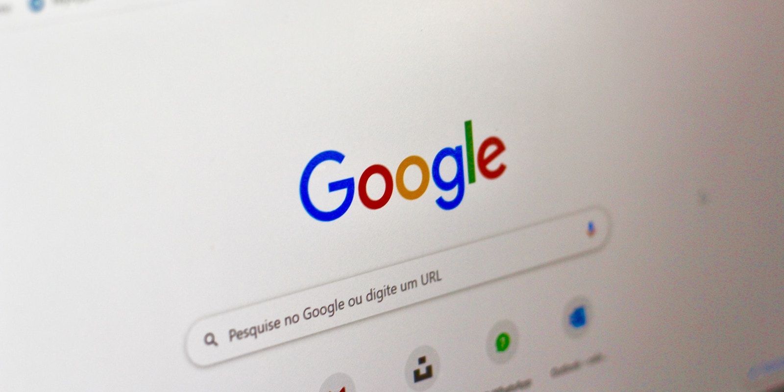 Empty Search Bar on Google Online