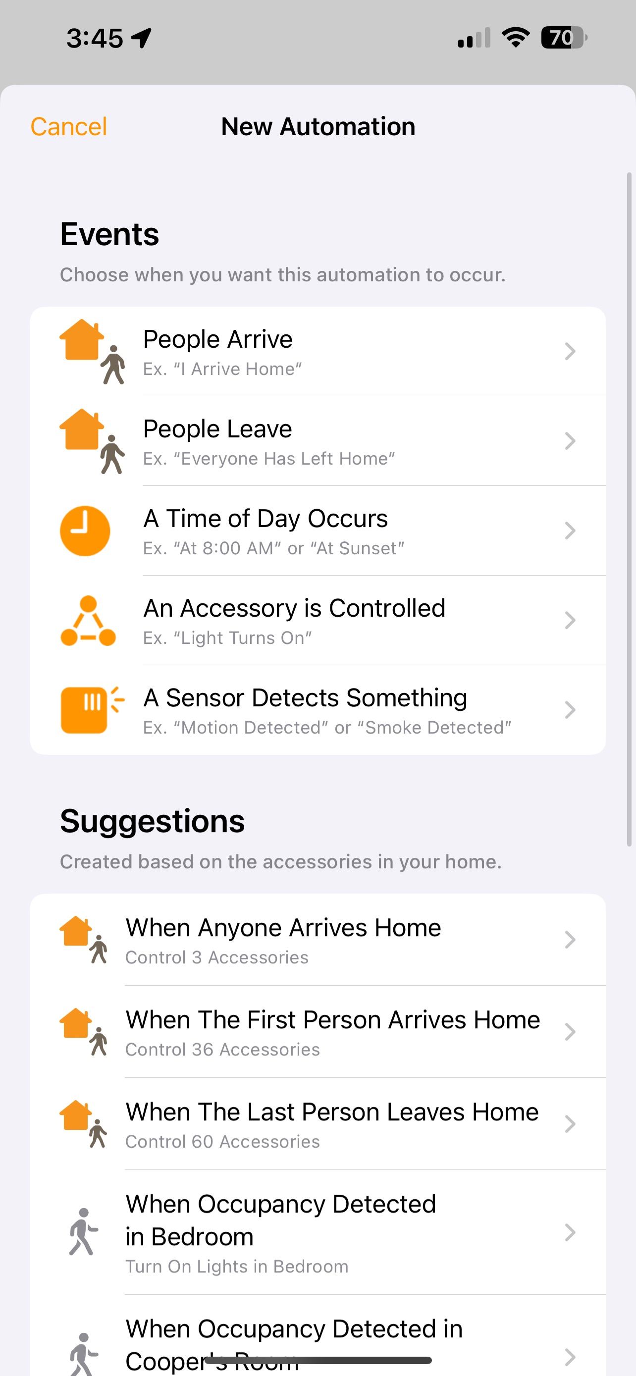 منوی اتوماسیون جدید iOS 16 Home App
