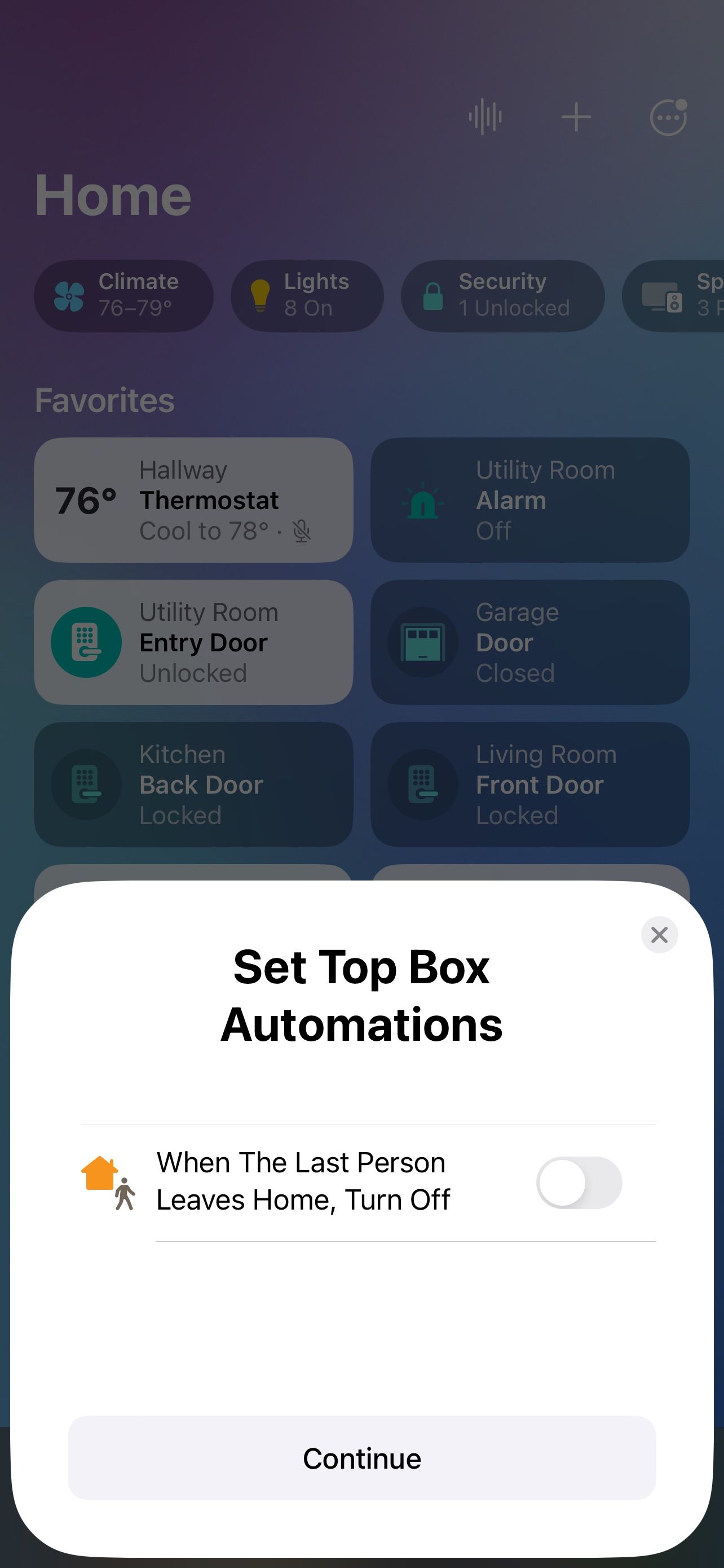 Home App iOS 16 Set Top Box Automation Suggestion