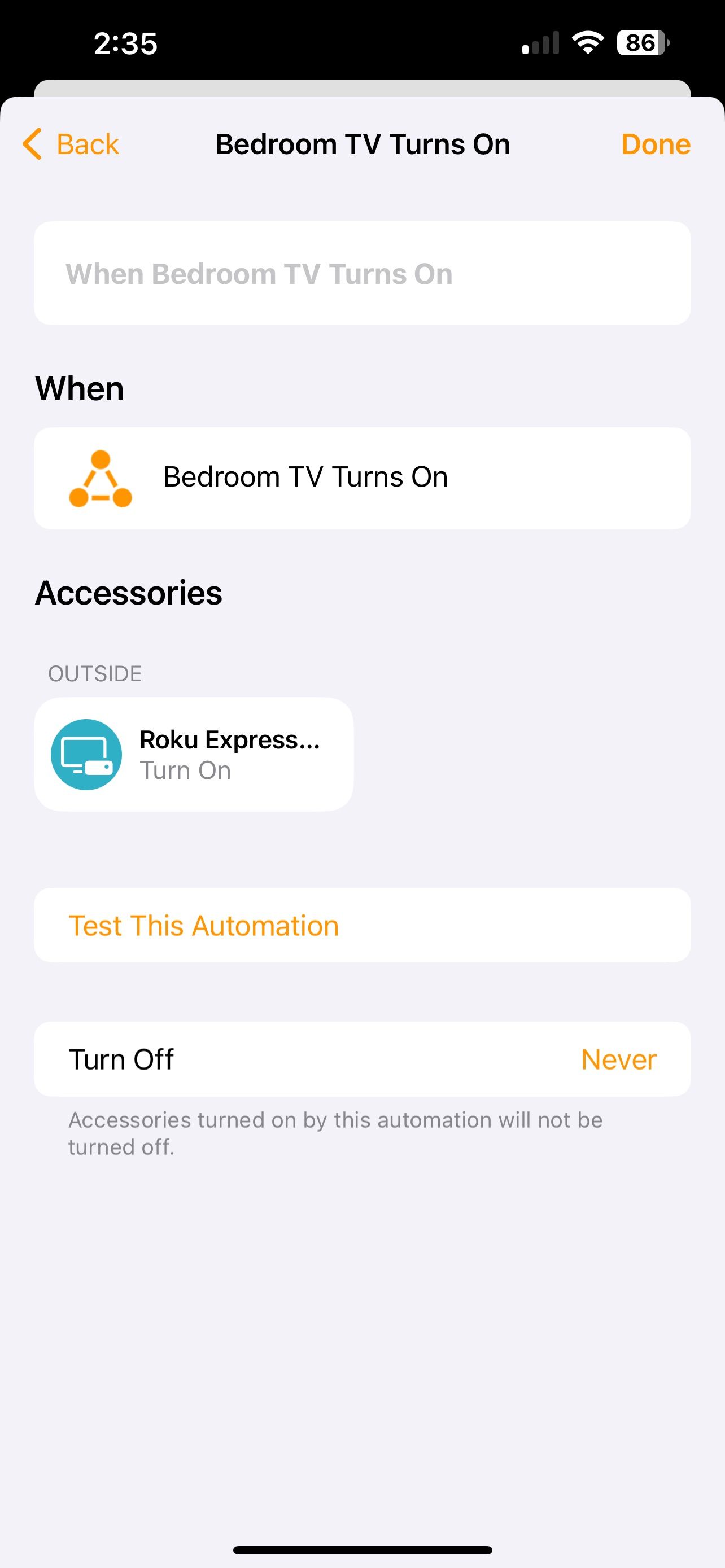 Home App iOS 16 Roku Express 4K Automation