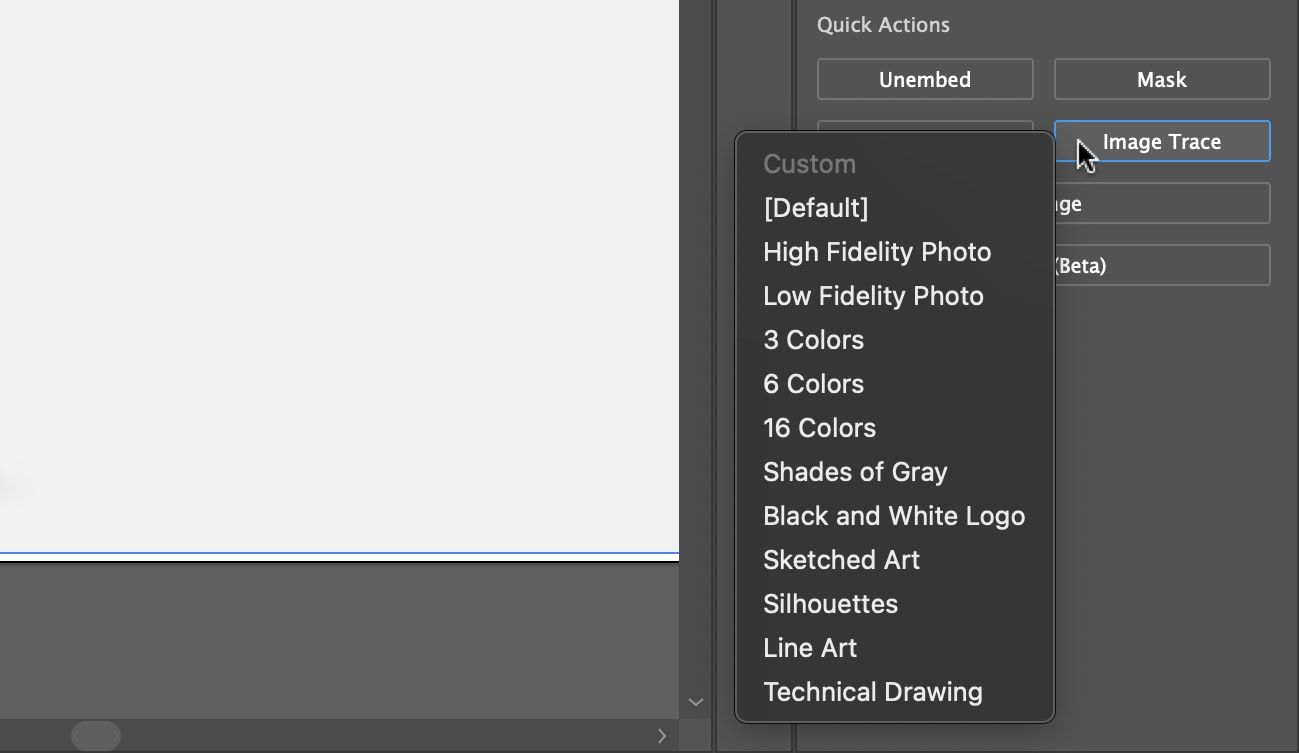 image trace options in illustrator