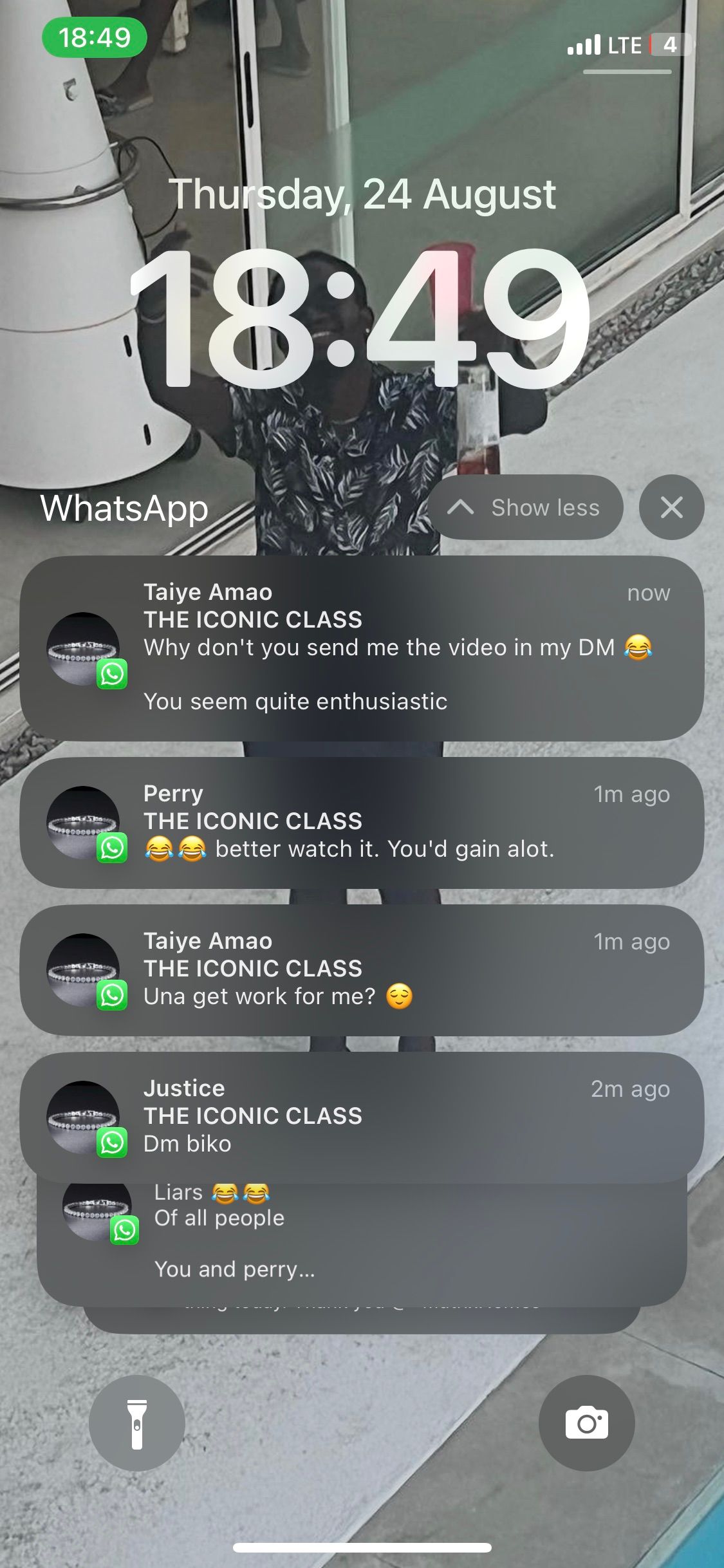 WhatsApp Notification Preview Messages