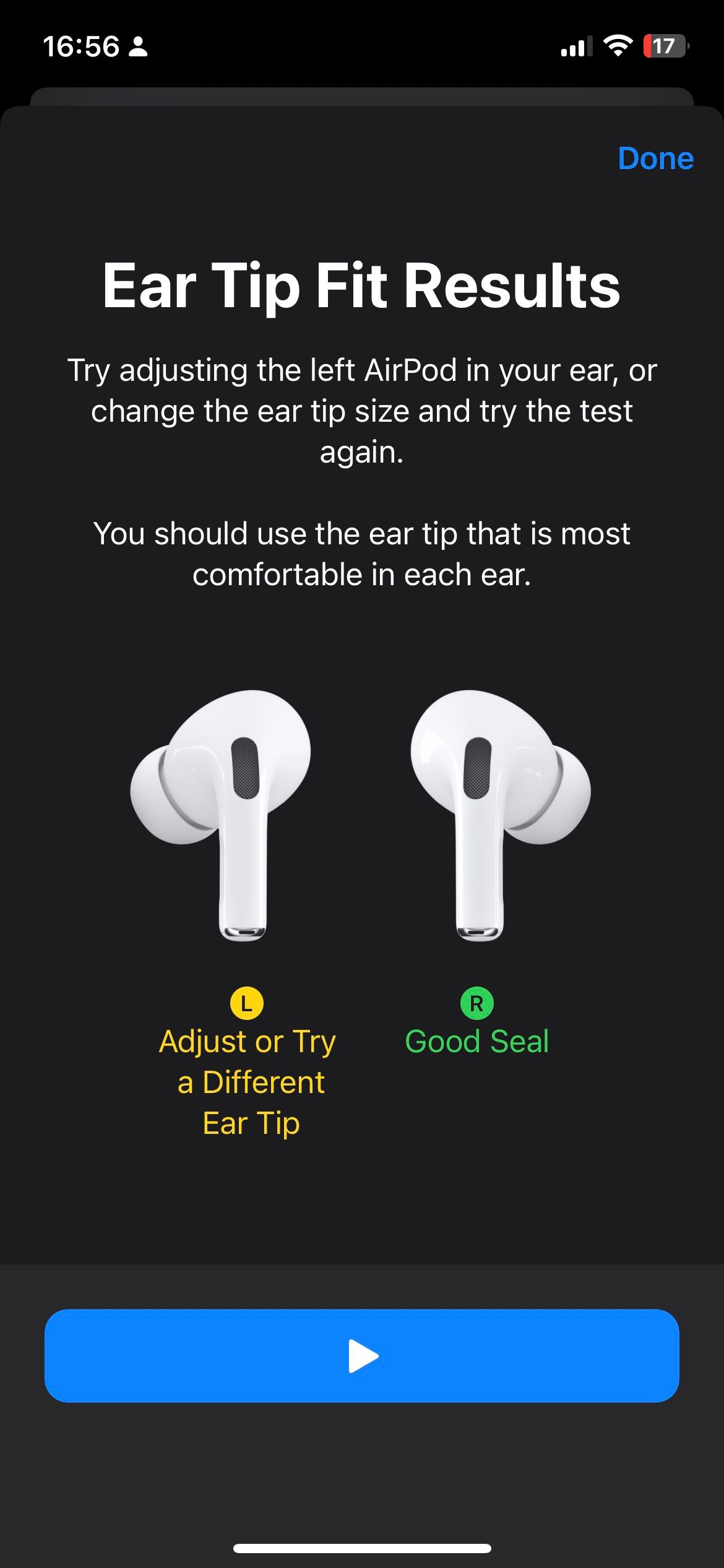 نتایج تست AirPods Pro Ear Tip Fit اندازه گوش اشتباه است