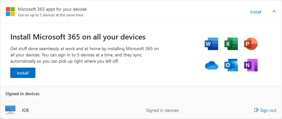install microsoft 365 on all your devices