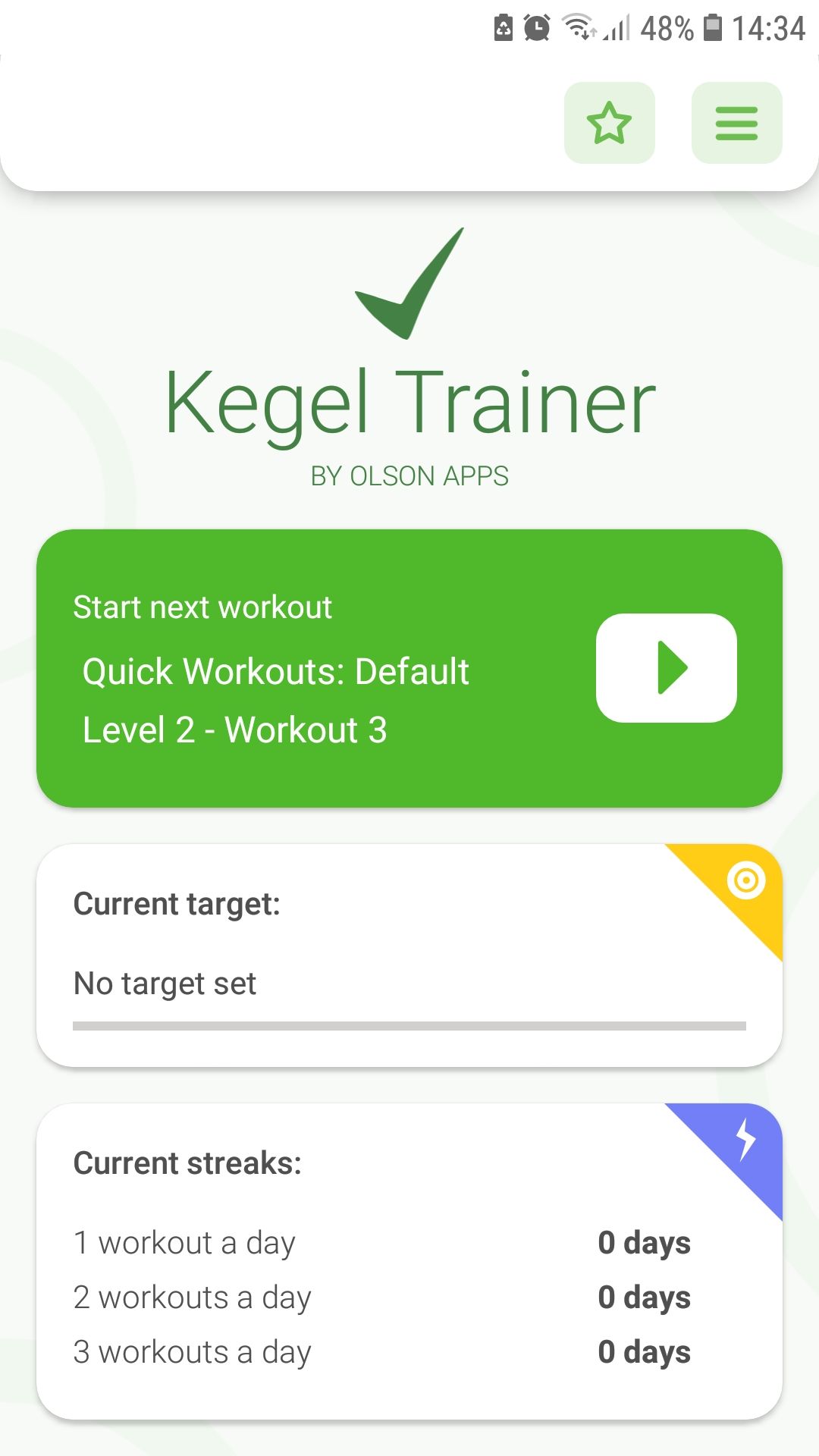 اپلیکیشن ورزش موبایل Kegel Trainer