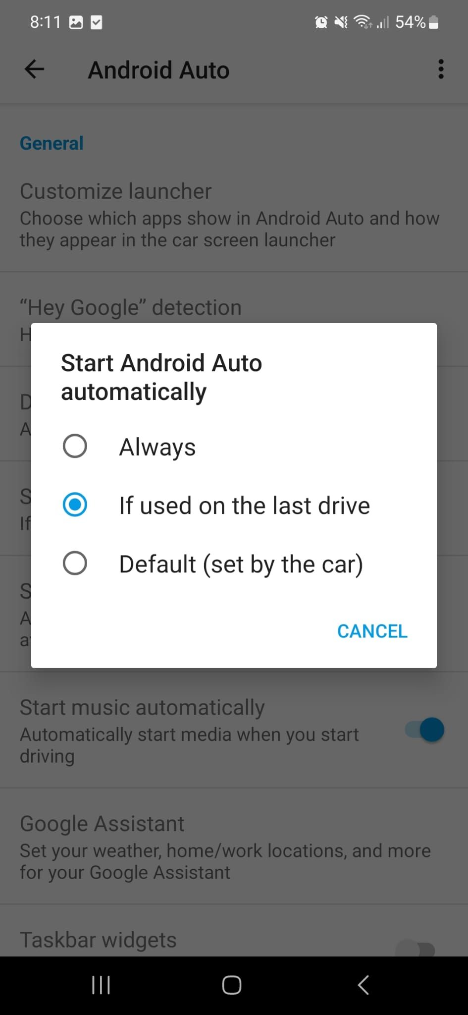 Android Auto update removes the option to turn off 'wireless