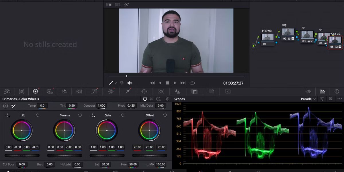 Editing a Video in DaVinci Resolve app on Mac