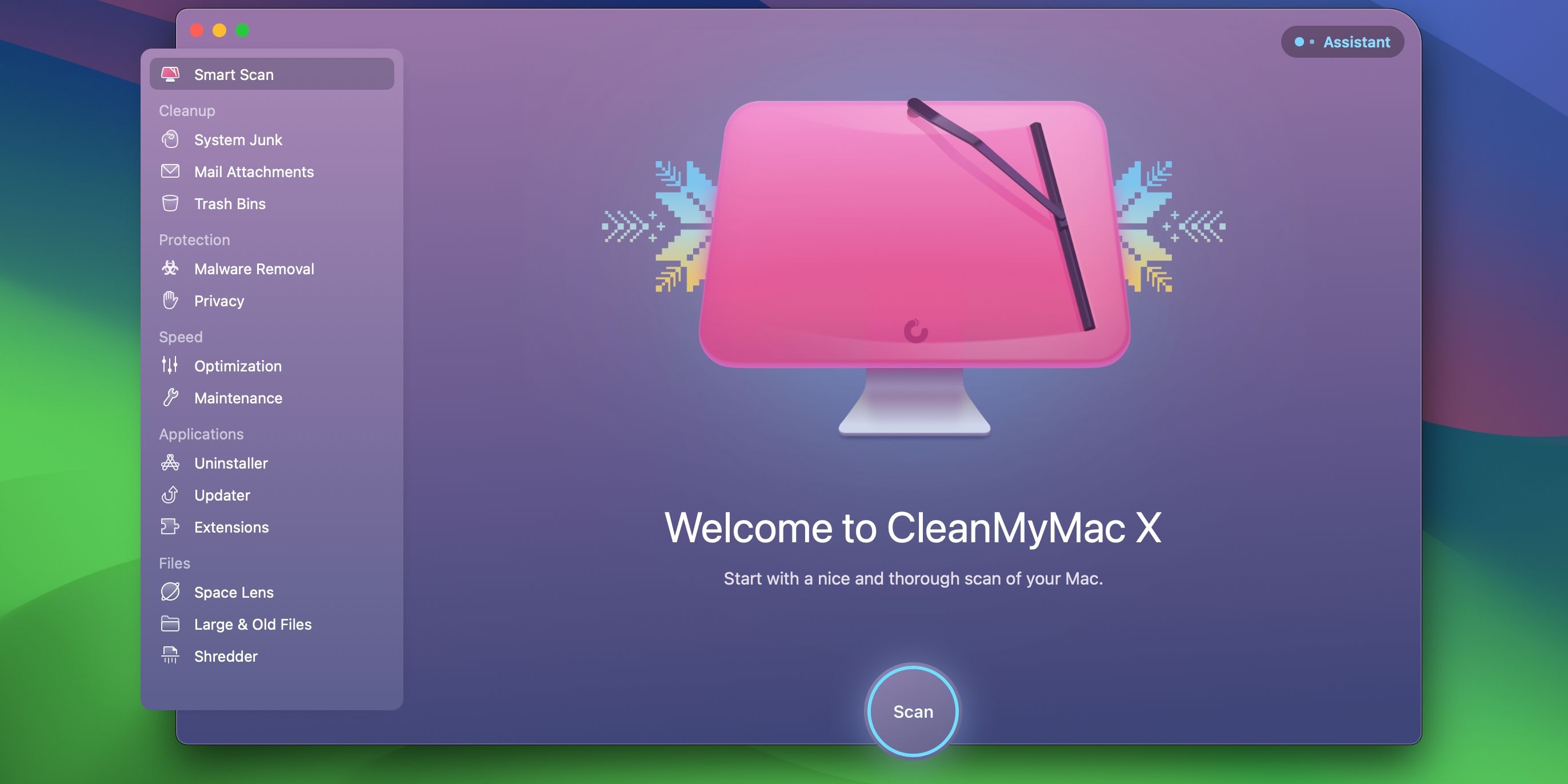 MacPaw CleanMyMac with the Smart Scan option selected