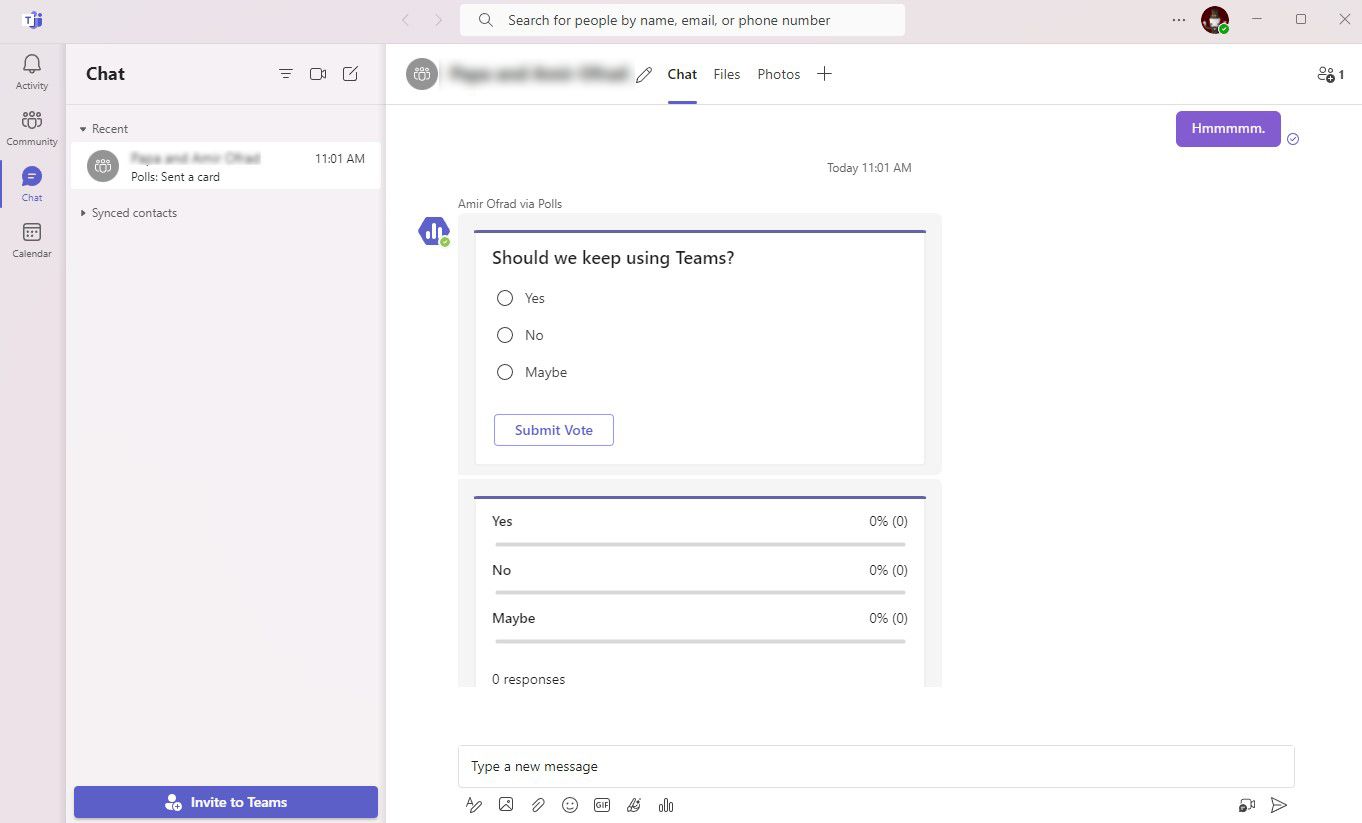 Microsoft Teams on Windows