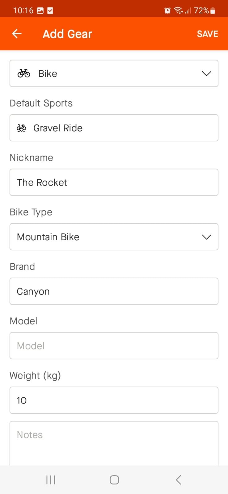 Strava store gear sport