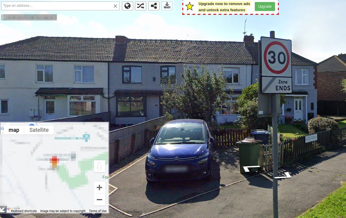 Finding a property with Street View Instant