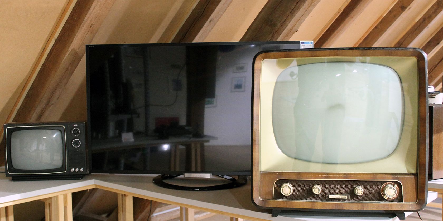 Old and new tvs