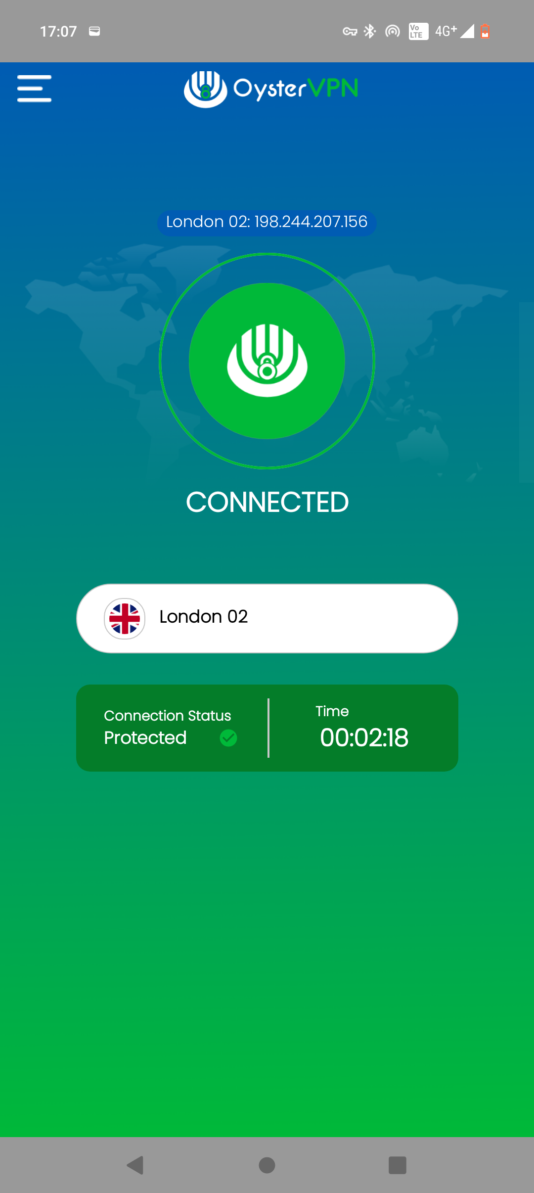 خانه برنامه اندروید oystervpn