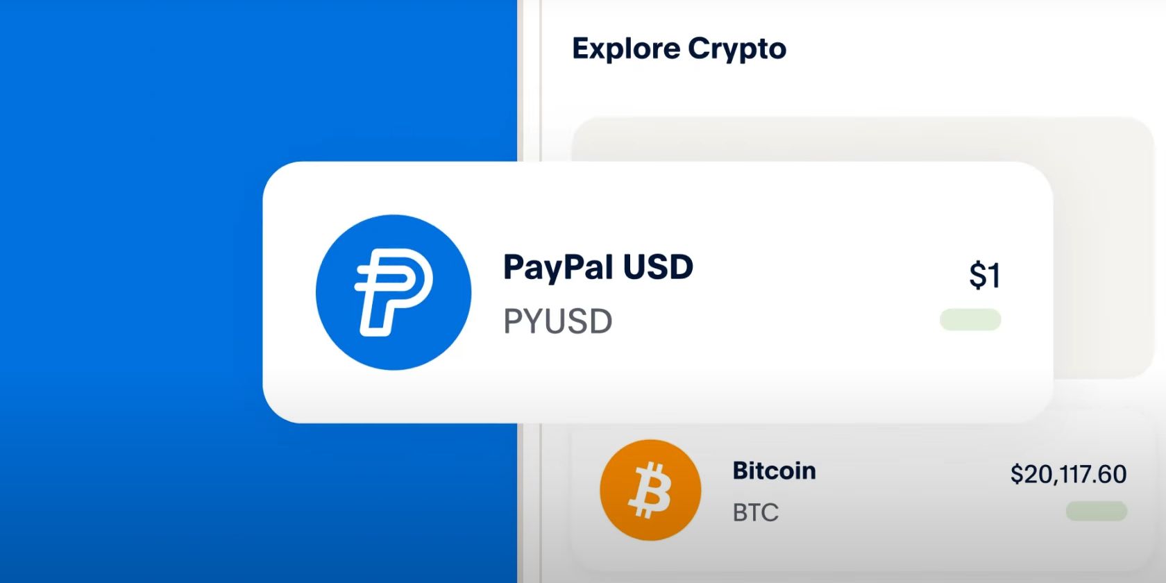 PayPal USD entry in a list of cryptocurrencies