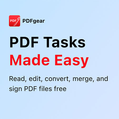 Descrição das funções do PDFgear