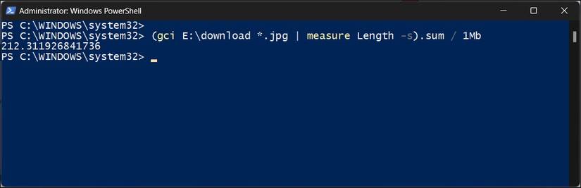 How to Calculate a Folder's Size Using PowerShell on Windows