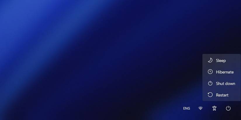 Restart Windows Computer From Login or Lock Screen