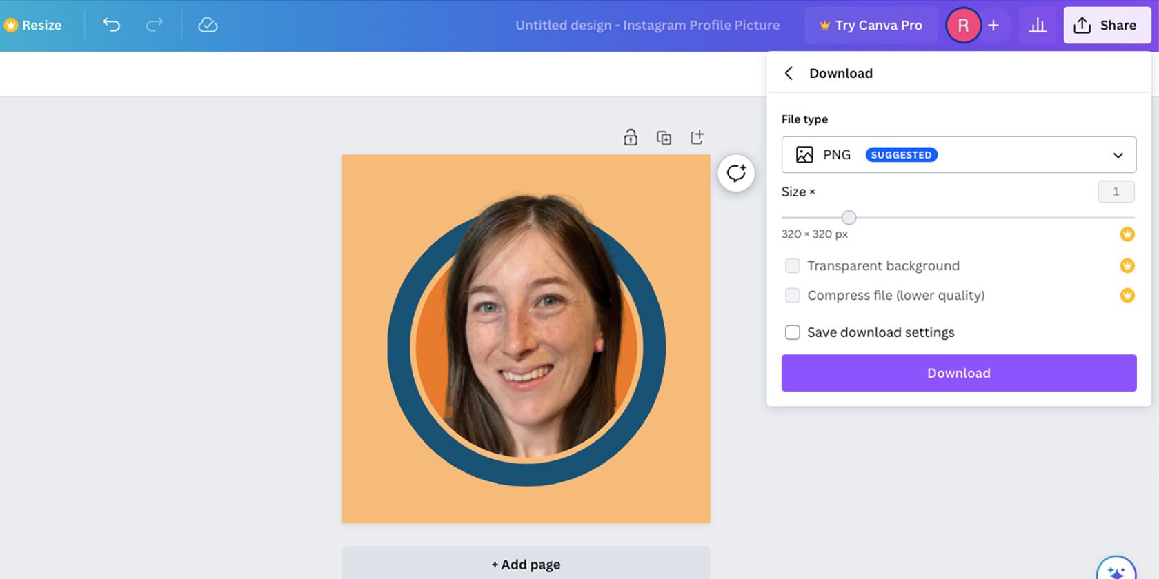 فایل Canva PNG را دانلود کنید.