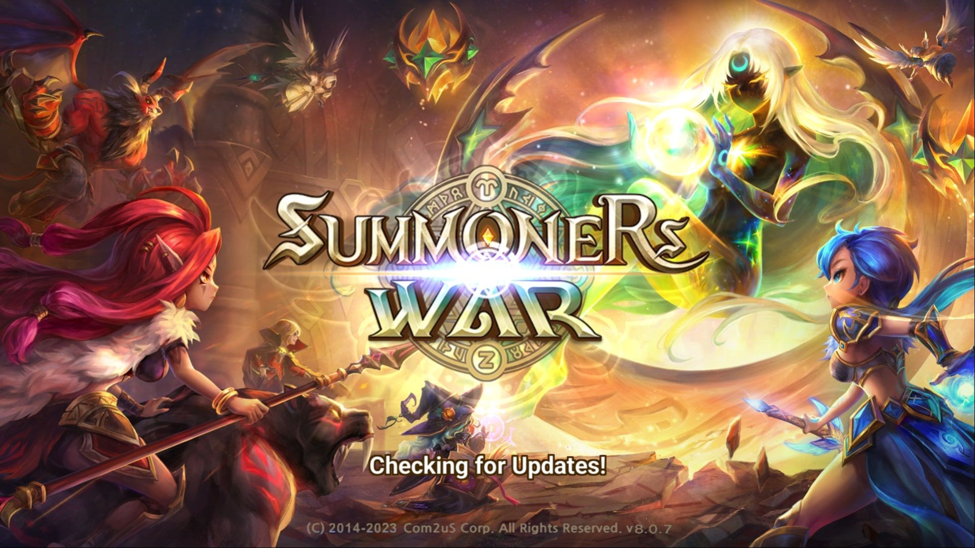 صفحه ورود به سیستم Summoners War