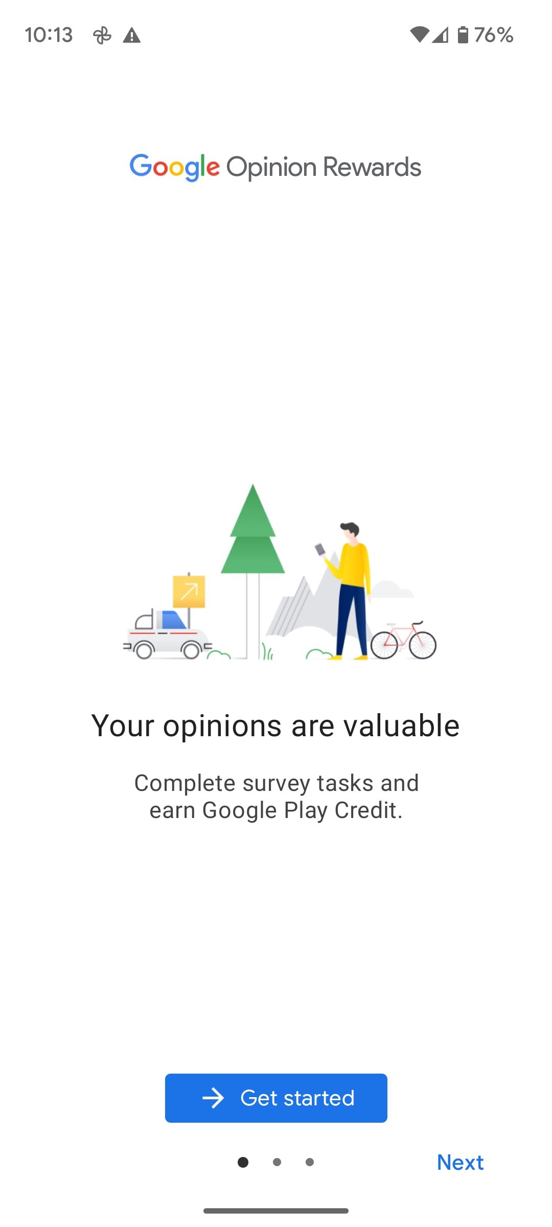 set up google opinion rewards