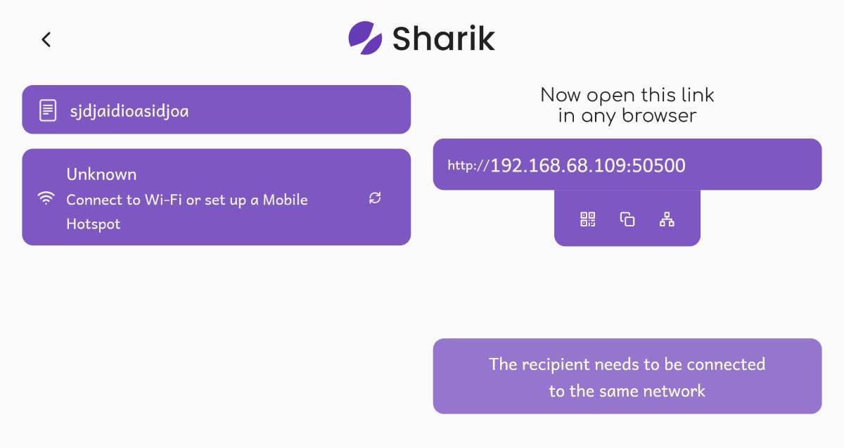 Sharik یک برنامه منبع باز، رایگان، بدون آگهی و ایمن برای انتقال فایل ها بین رایانه شخصی و تلفن از طریق شبکه Wi-Fi بدون استفاده از اینترنت است.