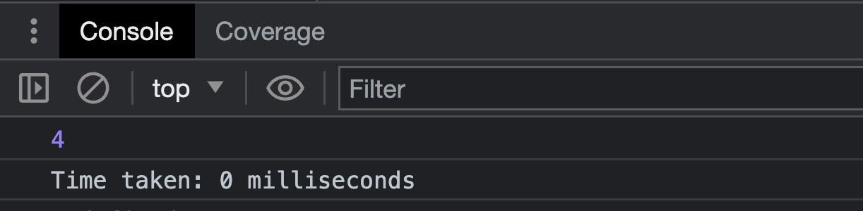 نتیجه shortFunction() log کنسول = 4
